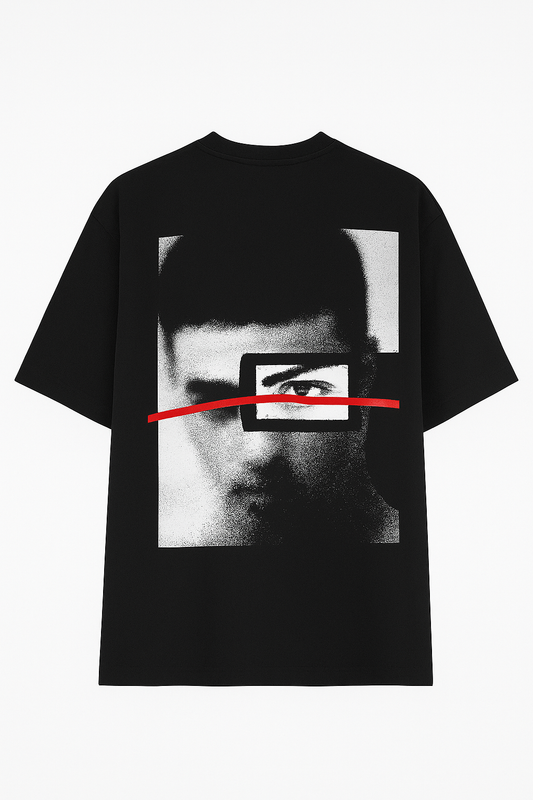 T-SHIRT VISION BLACK Longueurdonde