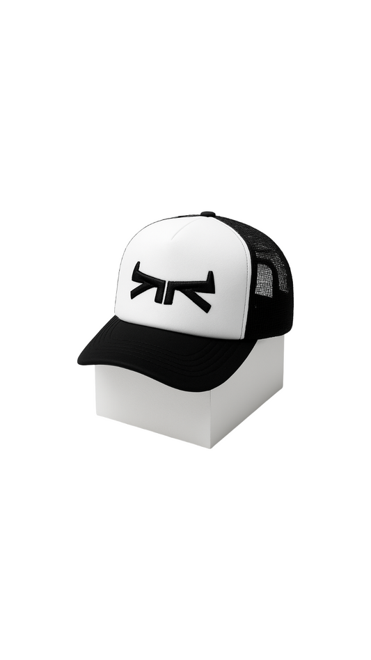 Casquette trucker Longueurdonde black&white