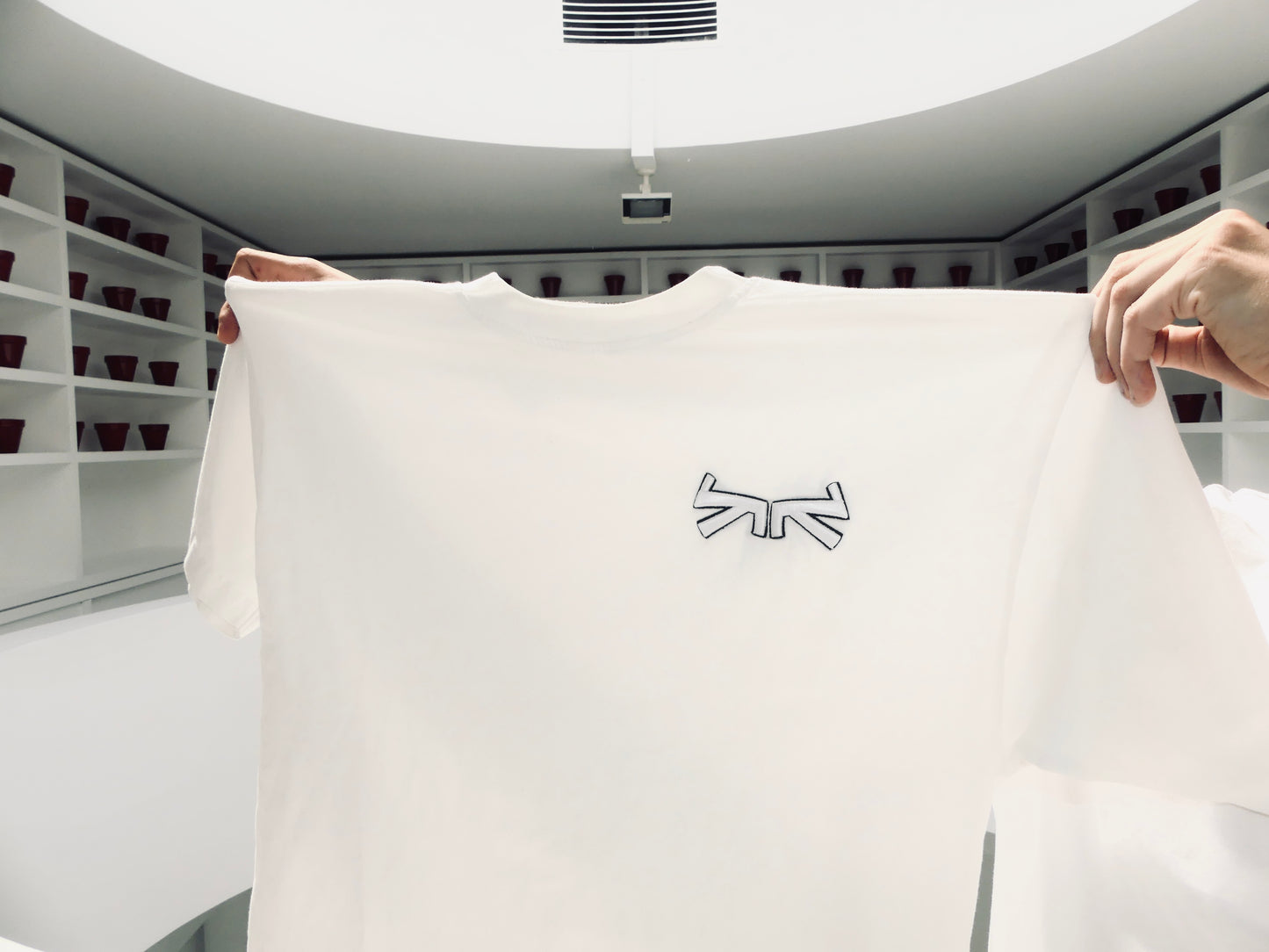 T-SHIRT LAMBDA BLANC Longueurdonde